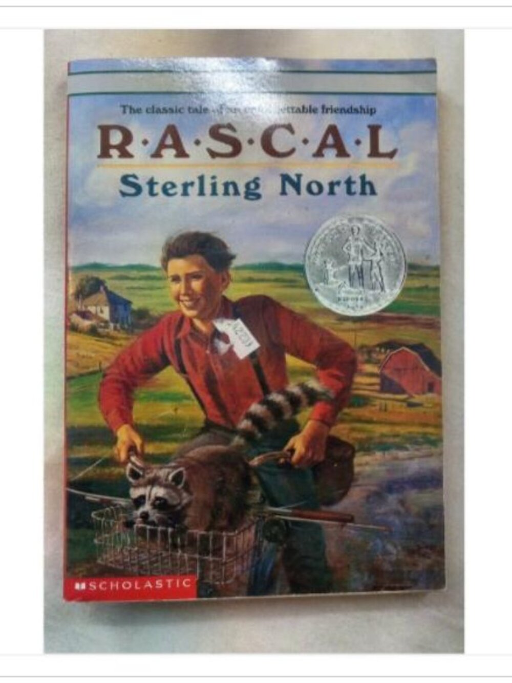 Rascal Sterling North First Scholastic Printing Paperback Book Vintage Novel